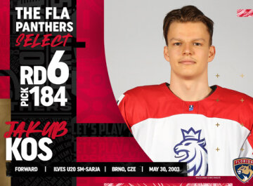 Na draftu uspělo 8 čechů - Mezi nimi i náš odchovanec Jakub Kos!